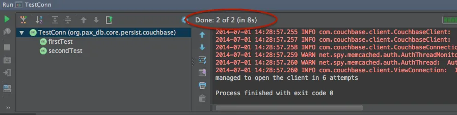 unit test console log